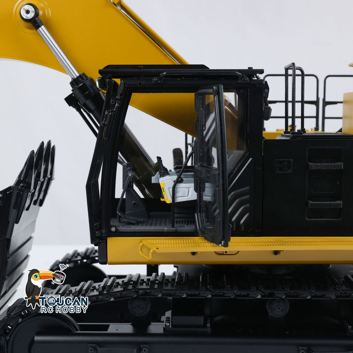 TOUCAN RC HOBBY BMG C374 1/14 Metal RC RTR Hydraulic Excavator Brushless Motor Quick Coupler Light Sound FlySky I6S Controller for Construction Model Collectors