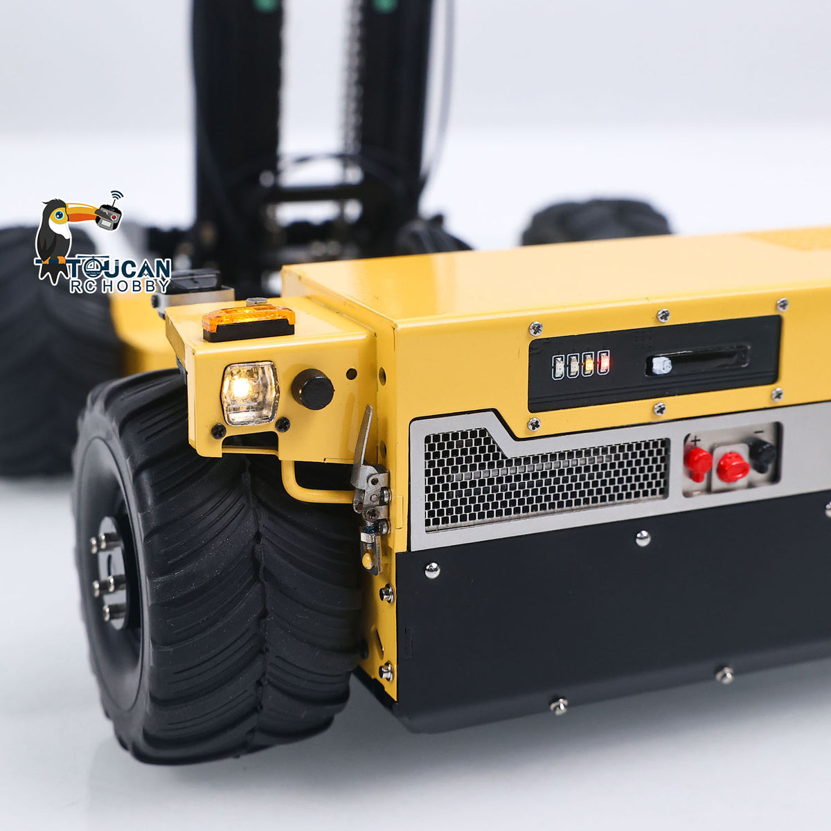 TOUCAN RC HOBBY SFROG BM214 1/14 RTR Metal RC Hydraulic Foldable Forklift 5-Way Valve FrSky X14 Controller Light Sound Storage Box for Model Collectors