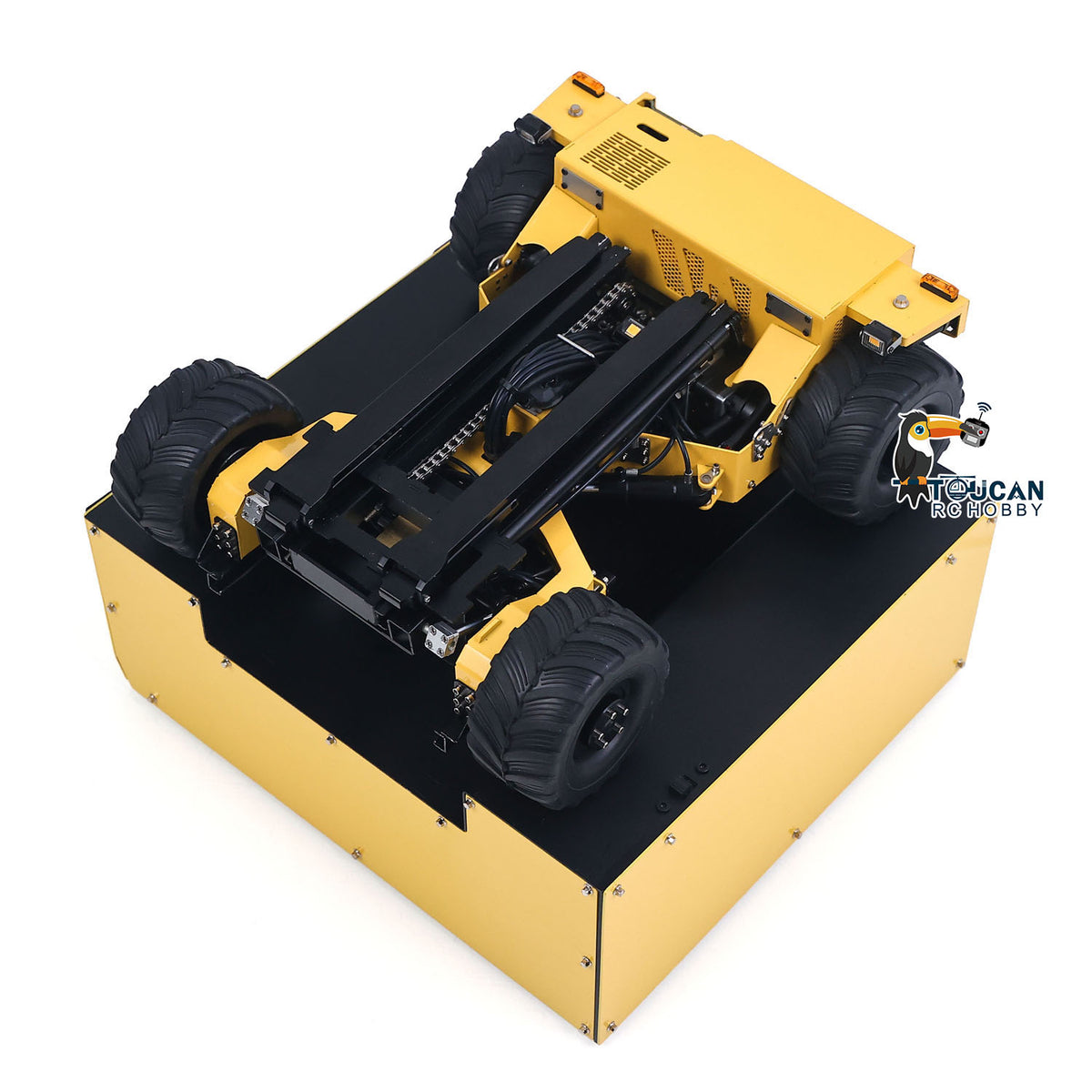 TOUCAN RC HOBBY SFROG BM214 1/14 RTR Metal RC Hydraulic Foldable Forklift 5-Way Valve FrSky X14 Controller Light Sound Storage Box for Model Collectors