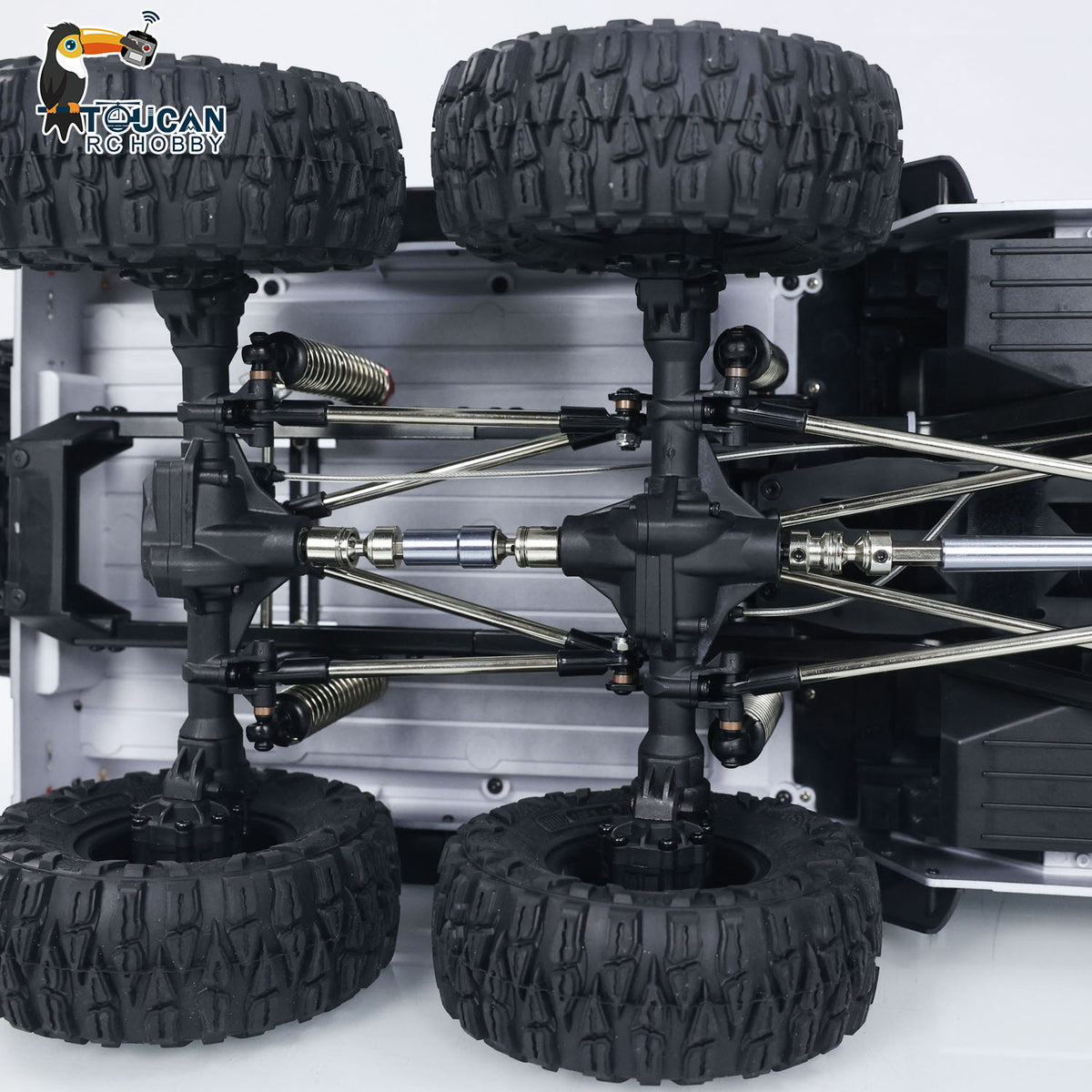 TOUCAN RC HOBBY Aoxing 1/10 Scale 6WD RC Pick-up Rock Crawler Off-Road Truck Lights Sounds 2 Speeds PNP Version Painted Assembled Hobby Model