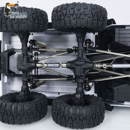 TOUCAN RC HOBBY Aoxing 1/10 Scale 6WD RC Pick-up Rock Crawler Off-Road Truck Lights Sounds 2 Speeds PNP Version Painted Assembled Hobby Model