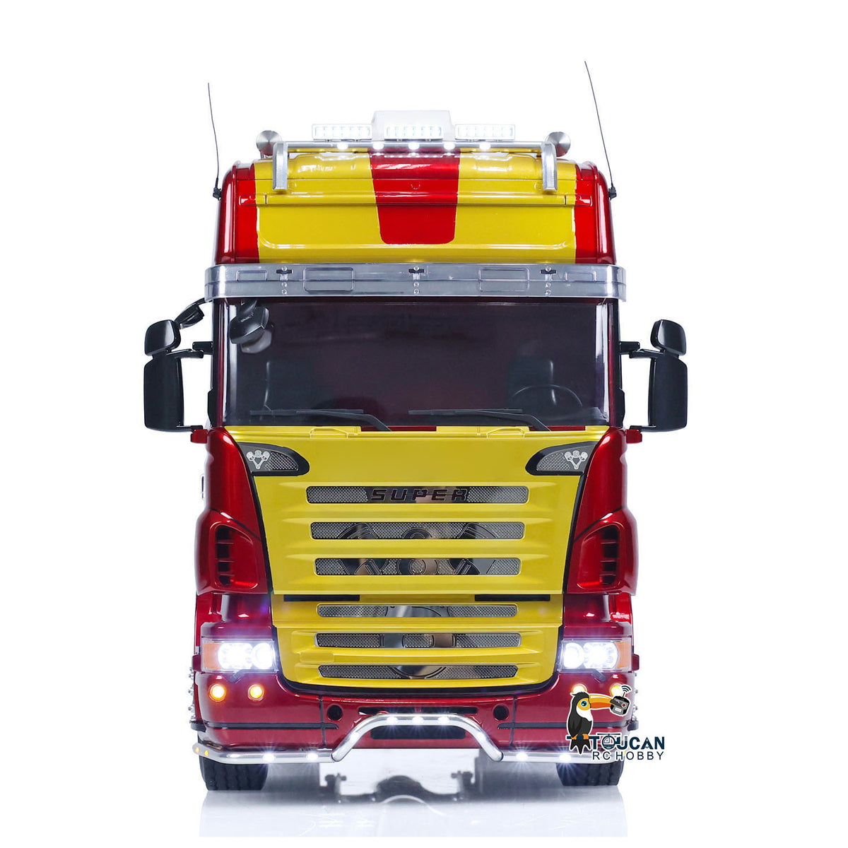 TOUCAN RC HOBBY LESU 1/14 6x6 RC Sattelzugmaschine Metallchassis ferngesteuerte Autos Licht Sound