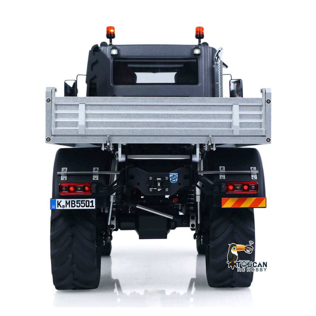 TOUCAN RC HOBBY Kabolite 5501 1/14 Metal RC Dumper Electric Lifting ATV Off Road Truck Lorry 4X4 Axle Differential Lock 2-Speed Transmission Light Sound System