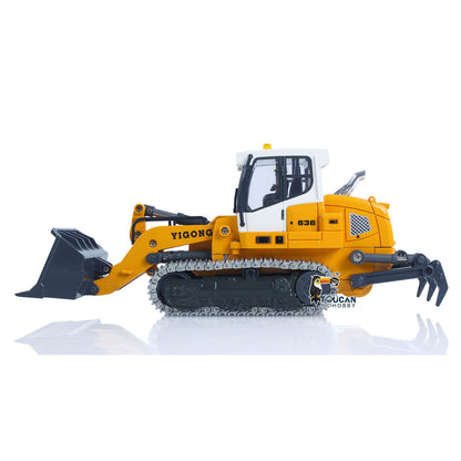 TOUCAN RC HOBBY Yi Gong 1:50 RC Electric Lifting Loader LR636 RTR Remote Controlled 2.4G Construction Vehicle Metal Bucket Tracks Ripper Light Sound Battery USB