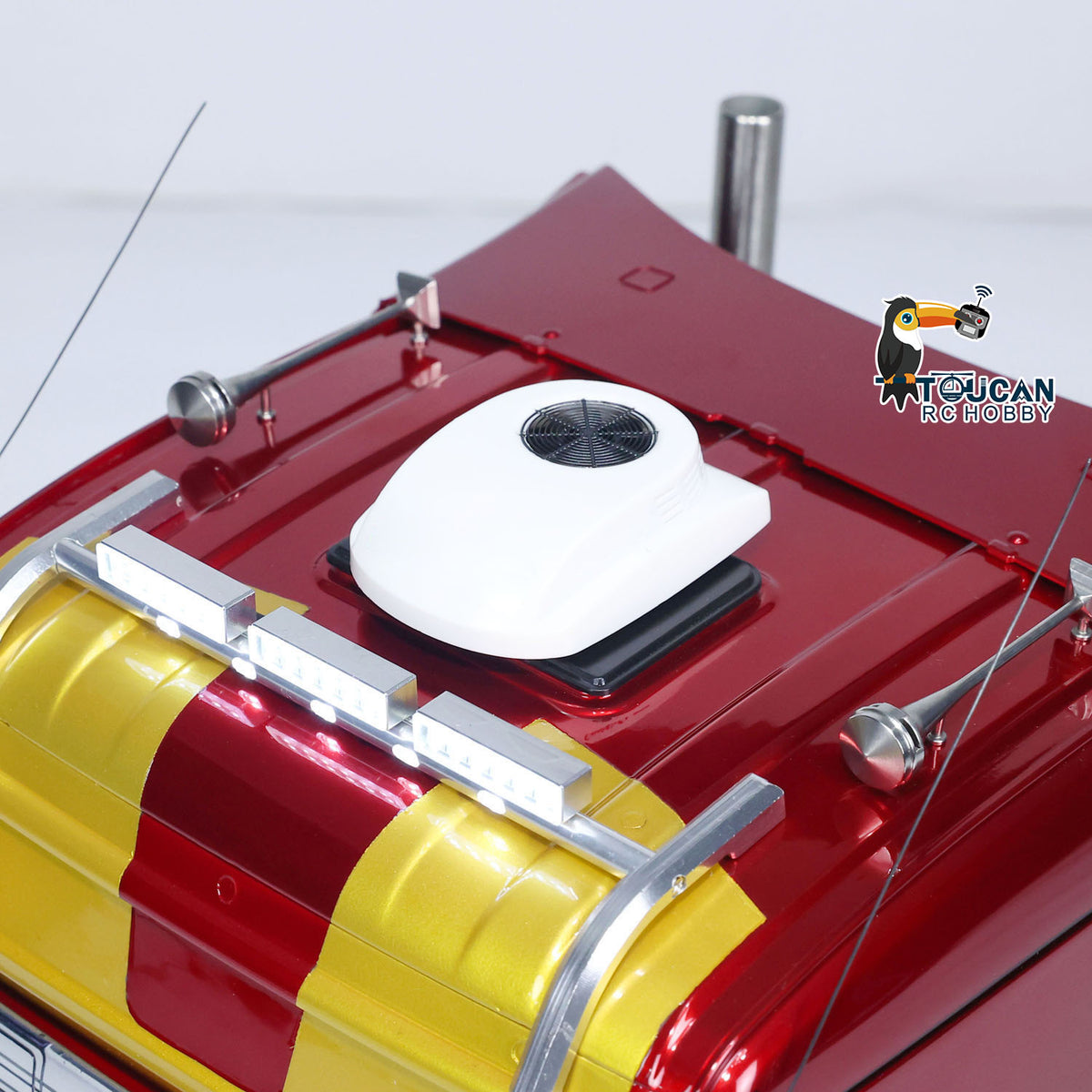 TOUCAN RC HOBBY LESU 1/14 6x6 RC Sattelzugmaschine Metallchassis ferngesteuerte Autos Licht Sound