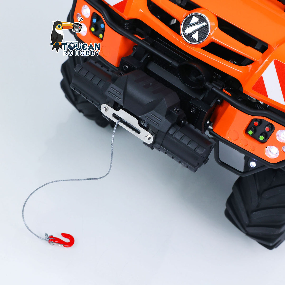 TOUCAN RC HOBBY Kabolite 5501 1/14 Metal RC Dumper Electric Lifting ATV Off Road Truck Lorry 4X4 Axle Differential Lock 2-Speed Transmission Light Sound System