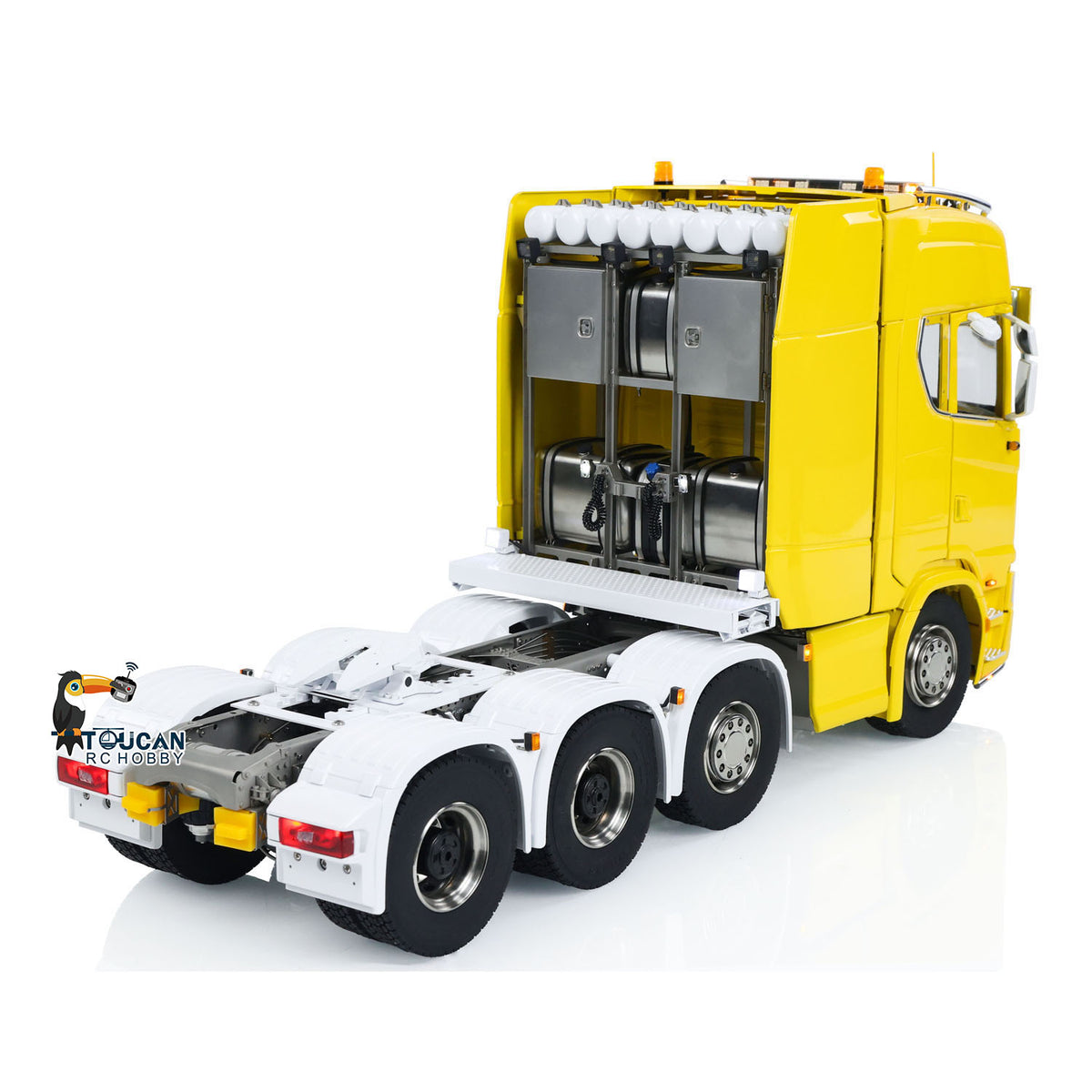 TOUCAN RC HOBBY ScaleClub 770S Échelle 1/14 8x8 Camion Tracteur RC RTR Voiture Électrique Radiocommandée Châssis Métallique Boîte de Vitesses à 3 Rapports Phare Système Sonore