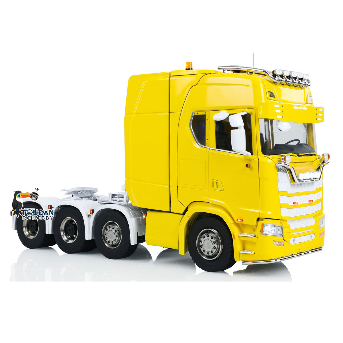 TOUCAN RC HOBBY ScaleClub 770S Échelle 1/14 8x8 Camion Tracteur RC RTR Voiture Électrique Radiocommandée Châssis Métallique Boîte de Vitesses à 3 Rapports Phare Système Sonore