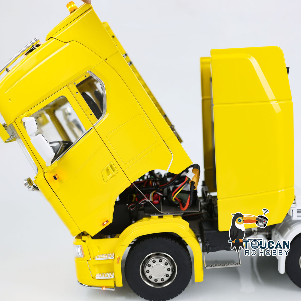TOUCAN RC HOBBY ScaleClub 770S Échelle 1/14 8x8 Camion Tracteur RC RTR Voiture Électrique Radiocommandée Châssis Métallique Boîte de Vitesses à 3 Rapports Phare Système Sonore
