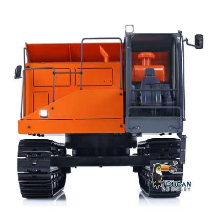 TOUCAN RC HOBBY JZModel Metal 1/12 EG110R RC Hydraulic Tracked Truck Painted and Assembled Vehicles FlySky I6S Radio Control Dumper Car Model