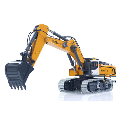 TOUCAN RC HOBBY Yi Gong 1/50 Plastic RC Excavator K970 Mini Electric Lifting Digger RTR Metal Tracks Bucket N20S Motor Lights Sound Remote Control Battery Collectible