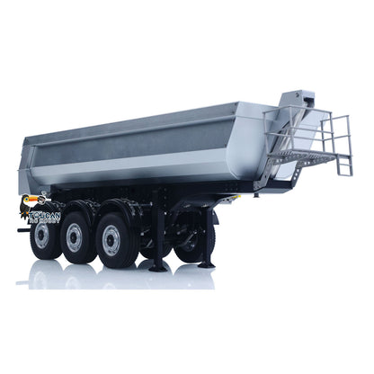 TOUCAN RC HOBBY US Stock 26.1Inches KABOLITE 1/14 Metal Radio Control Semi Trailer Dumper Electric Lifting for RC Tractor Truck 770S Light Support Leg