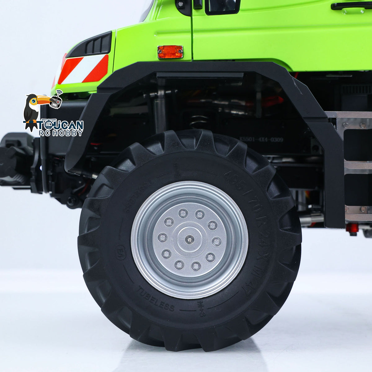 TOUCAN RC HOBBY Kabolite 5501 1/14 Metal RC Dumper Electric Lifting ATV Off Road Truck Lorry 4X4 Axle Differential Lock 2-Speed Transmission Light Sound System