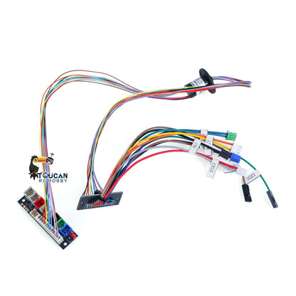 TOUCAN RC HOBBY US Stock 1/16 Scale Heng Long 6.0 7.0 RC Tank Models Upgraded Part Electric Slip Ring 12P DIY for 360 Degree grees Rotating Gear