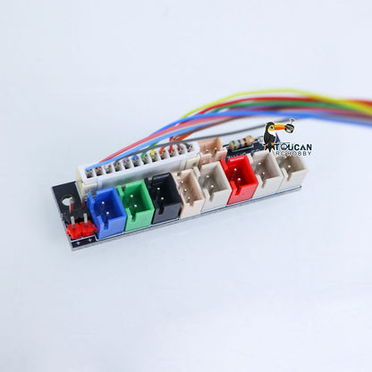 TOUCAN RC HOBBY US Stock 1/16 Scale Heng Long 6.0 7.0 RC Tank Models Upgraded Part Electric Slip Ring 12P DIY for 360 Degree grees Rotating Gear