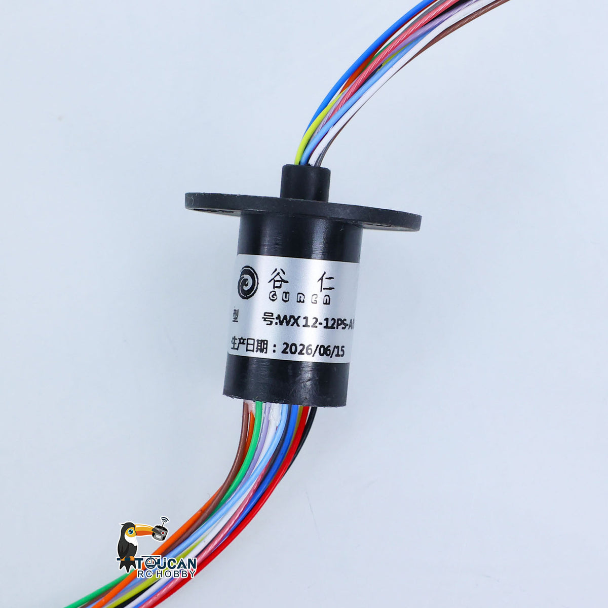 TOUCAN RC HOBBY US Stock 1/16 Scale Heng Long 6.0 7.0 RC Tank Models Upgraded Part Electric Slip Ring 12P DIY for 360 Degree grees Rotating Gear