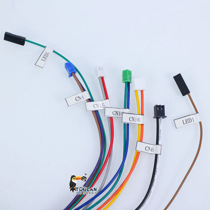 TOUCAN RC HOBBY US Stock 1/16 Scale Heng Long 6.0 7.0 RC Tank Models Upgraded Part Electric Slip Ring 12P DIY for 360 Degree grees Rotating Gear