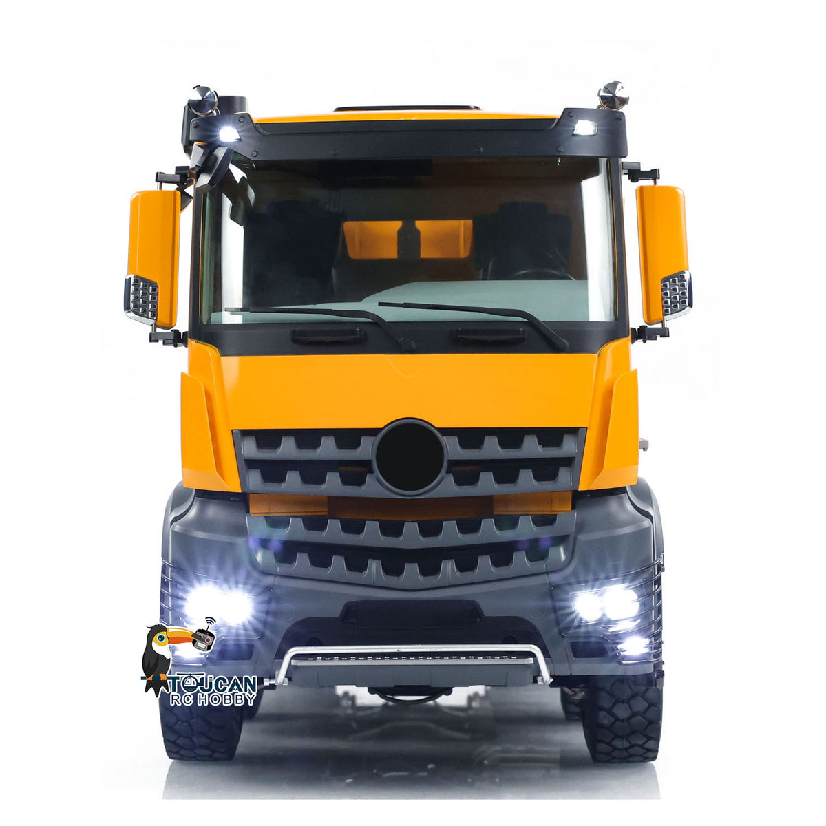 TOUCAN RC HOBBY Kabolite K3365/K3366 1/14 Metal RC Roll on off Dumper Truck RTR 8x8 Hydraulic Tipper Vehicle 2-Speed Transmission Light & Sound System FlySky ST8 Controller Square/U-shaped Bucket for Model Collector