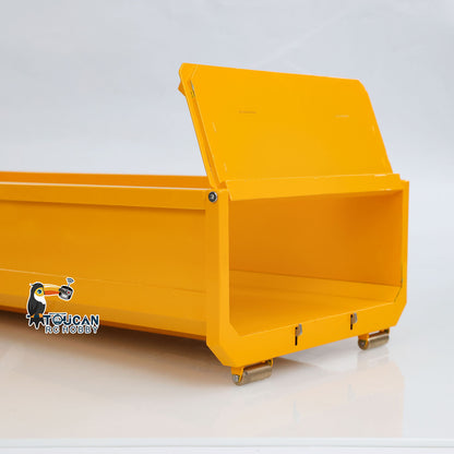 TOUCAN RC HOBBY Kabolite K3365/K3366 1/14 Metal RC Roll on off Dumper Truck RTR 8x8 Hydraulic Tipper Vehicle 2-Speed Transmission Light & Sound System FlySky ST8 Controller Square/U-shaped Bucket for Model Collector