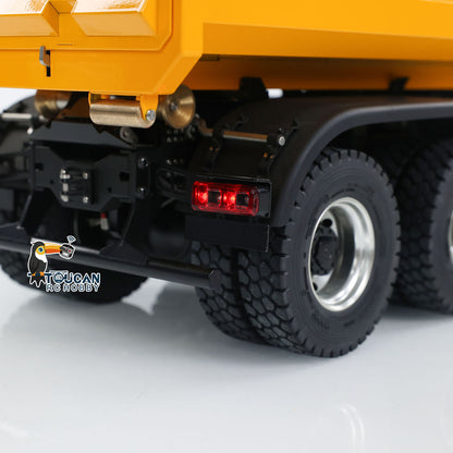 TOUCAN RC HOBBY Kabolite K3365/K3366 1/14 Metal RC Roll on off Dumper Truck RTR 8x8 Hydraulic Tipper Vehicle 2-Speed Transmission Light & Sound System FlySky ST8 Controller Square/U-shaped Bucket for Model Collector