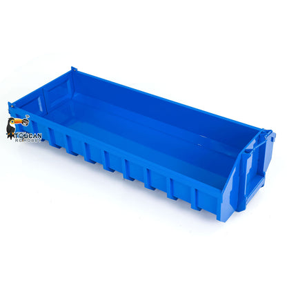 TOUCAN RC HOBBY LXY 1/14 Metal High Bucket Timber Flatbed U Shape Bucket for 8x8 10x10 Hydraulic Roll On/Off Dump Truck Crane Dumper DIY Construction Vehicle