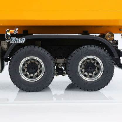 TOUCAN RC HOBBY Kabolite K3365/K3366 1/14 Metal RC Roll on off Dumper Truck RTR 8x8 Hydraulic Tipper Vehicle 2-Speed Transmission Light & Sound System FlySky ST8 Controller Square/U-shaped Bucket for Model Collector