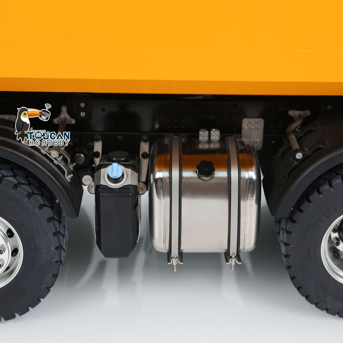 TOUCAN RC HOBBY Kabolite K3365/K3366 1/14 Metal RC Roll on off Dumper Truck RTR 8x8 Hydraulic Tipper Vehicle 2-Speed Transmission Light & Sound System FlySky ST8 Controller Square/U-shaped Bucket for Model Collector