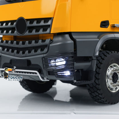TOUCAN RC HOBBY Kabolite K3365/K3366 1/14 Metal RC Roll on off Dumper Truck RTR 8x8 Hydraulic Tipper Vehicle 2-Speed Transmission Light & Sound System FlySky ST8 Controller Square/U-shaped Bucket for Model Collector