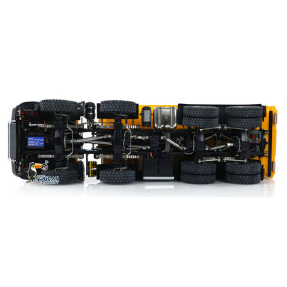 TOUCAN RC HOBBY Kabolite K3365/K3366 1/14 Metal RC Roll on off Dumper Truck RTR 8x8 Hydraulic Tipper Vehicle 2-Speed Transmission Light & Sound System FlySky ST8 Controller Square/U-shaped Bucket for Model Collector