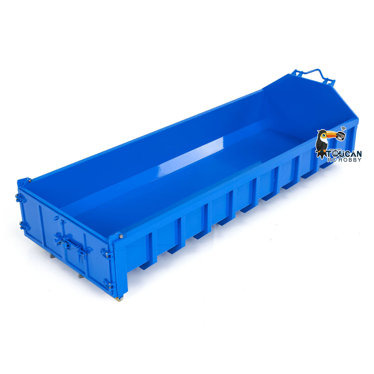 TOUCAN RC HOBBY LXY 1/14 Metal High Bucket Timber Flatbed U Shape Bucket for 8x8 10x10 Hydraulic Roll On/Off Dump Truck Crane Dumper DIY Construction Vehicle
