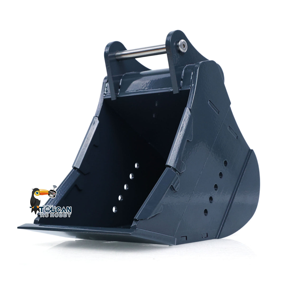 TOUCAN RC HOBBY  Metal Grading/Trapezoidal/Narrow Toothless/Toothed/Rake/Grille Bucket for 1/12 Hydraulic Remote Control Tracked Excavator C395 LR976 E650 RC Digger Model Construction Vehicle