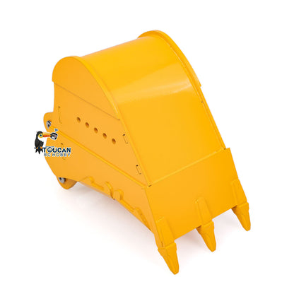 TOUCAN RC HOBBY  Metal Grading/Trapezoidal/Narrow Toothless/Toothed/Rake/Grille Bucket for 1/12 Hydraulic Remote Control Tracked Excavator C395 LR976 E650 RC Digger Model Construction Vehicle