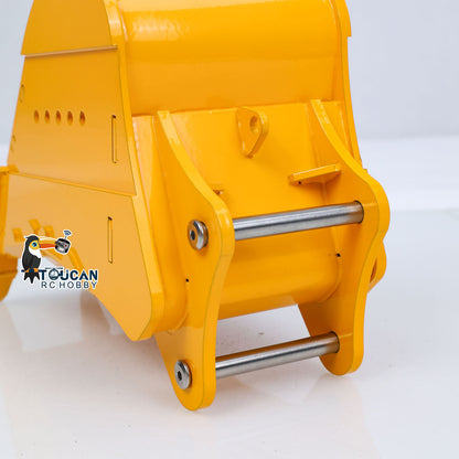 TOUCAN RC HOBBY  Metal Grading/Trapezoidal/Narrow Toothless/Toothed/Rake/Grille Bucket for 1/12 Hydraulic Remote Control Tracked Excavator C395 LR976 E650 RC Digger Model Construction Vehicle