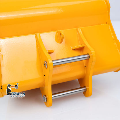 TOUCAN RC HOBBY  Metal Grading/Trapezoidal/Narrow Toothless/Toothed/Rake/Grille Bucket for 1/12 Hydraulic Remote Control Tracked Excavator C395 LR976 E650 RC Digger Model Construction Vehicle