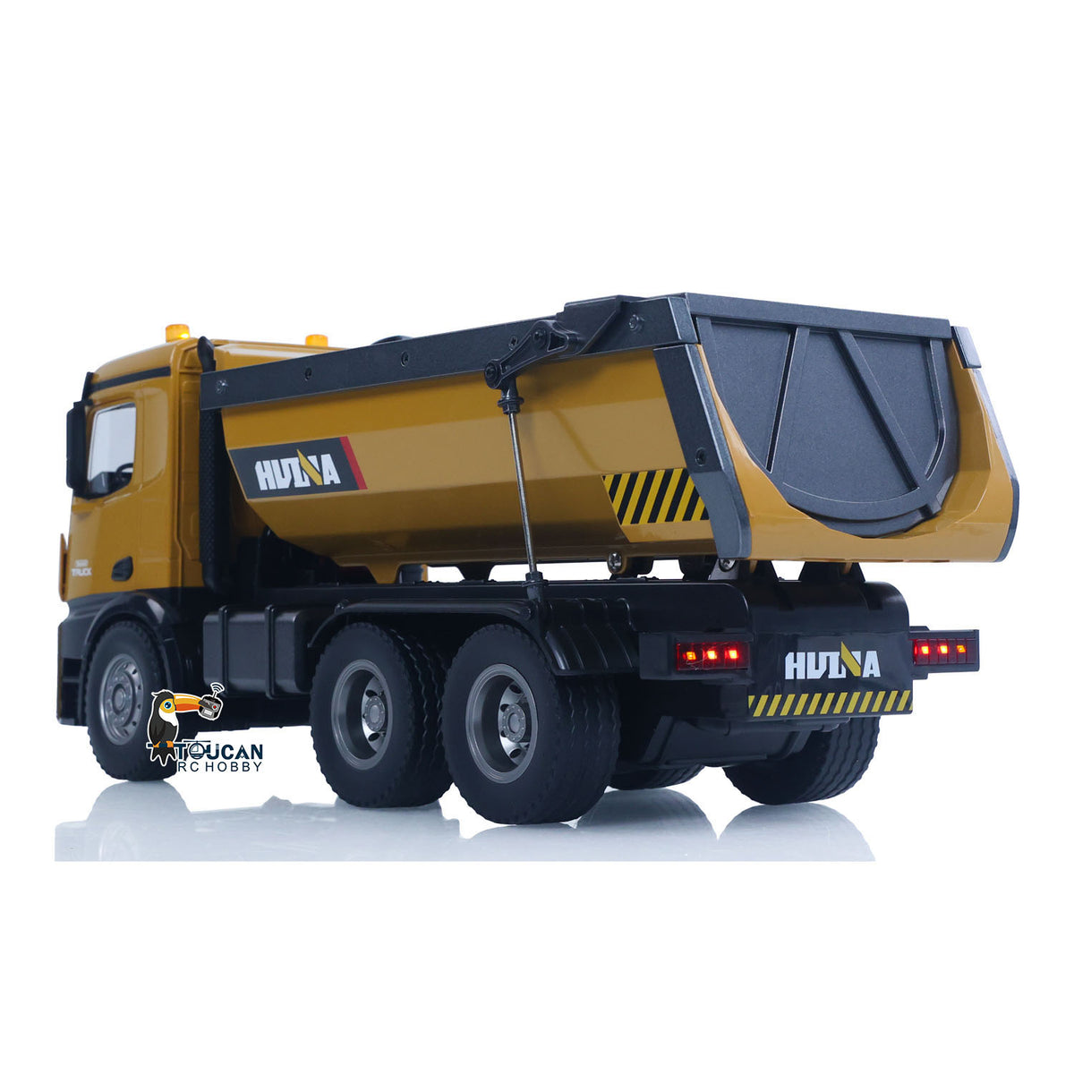 US Stock HUINA 1/14 RC Dump Truck 573 - Metal & Plastic RTR 7.2V Battery