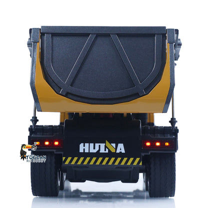 TOUCAN RC HOBBY HUINA 1/14 Electric RC Dump Truck 573 Remote Control Tipper Model Vehicle Flowing Water Light Sound Effect 2.4G Radio Battery