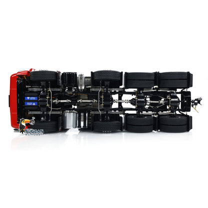 TOUCAN RC HOBBY LESU 8x8 Metal RC Truck Chassis Aluminum Alloy Heavy-Duty Frame 2-Speed Transmission Equipment Rack 540 Brushed Motor for 1/14 RC TAMIYA R620 3363 1851 DIY Models