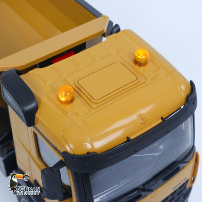 TOUCAN RC HOBBY HUINA 1/14 Electric RC Dump Truck 573 Remote Control Tipper Model Vehicle Flowing Water Light Sound Effect 2.4G Radio Battery