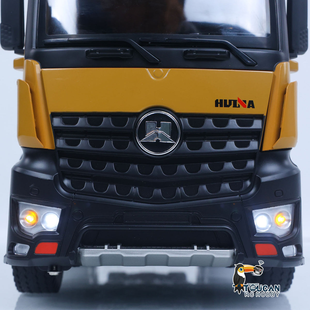 TOUCAN RC HOBBY HUINA 1/14 Electric RC Dump Truck 573 Remote Control Tipper Model Vehicle Flowing Water Light Sound Effect 2.4G Radio Battery