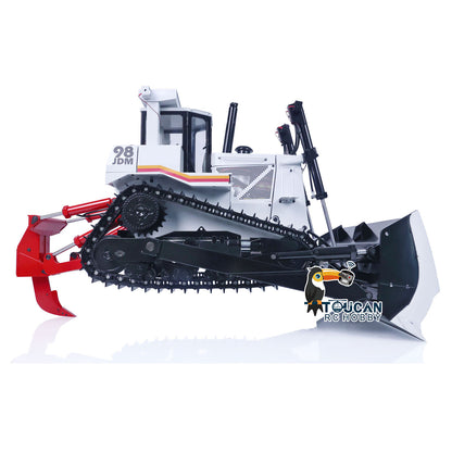 TOUCAN RC HOBBY JDModel DXR2 1/14 Metal RC Hydraulic Bulldozer Remote Controlled Earth Moving Machine Model JDM-201 New Sound System Light ST8 Remote Controller Motor