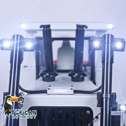TOUCAN RC HOBBY JDModel DXR2 1/14 Metal RC Hydraulic Bulldozer Remote Controlled Earth Moving Machine Model JDM-201 New Sound System Light ST8 Remote Controller Motor