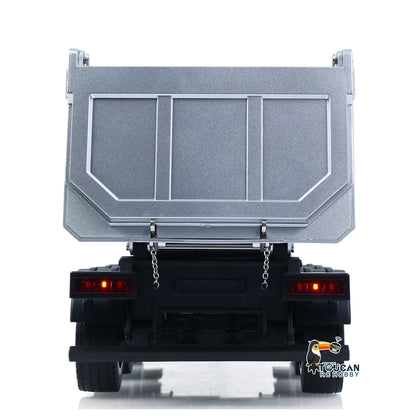 TOUCAN RC HOBBY HUINA 1/18 Electric Lifting Remote Control Semi Dump Trailer for RC Tractor Truck 1501 Tail Light Support Leg No Sound System
