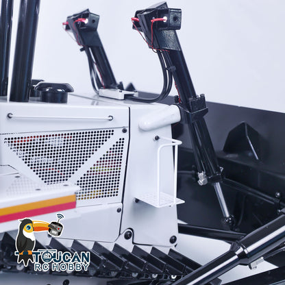 TOUCAN RC HOBBY JDModel DXR2 1/14 Metal RC Hydraulic Bulldozer Remote Controlled Earth Moving Machine Model JDM-201 New Sound System Light ST8 Remote Controller Motor