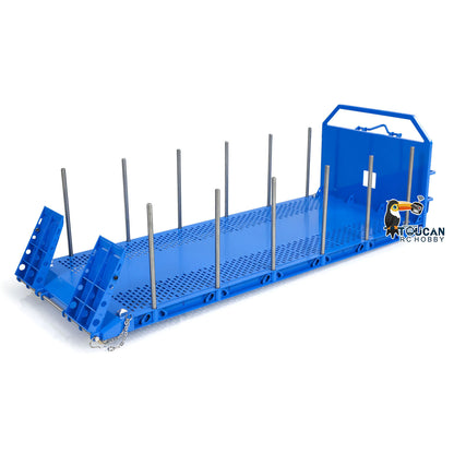 TOUCAN RC HOBBY LXY 1/14 Metal High Bucket Timber Flatbed U Shape Bucket for 8x8 10x10 Hydraulic Roll On/Off Dump Truck Crane Dumper DIY Construction Vehicle