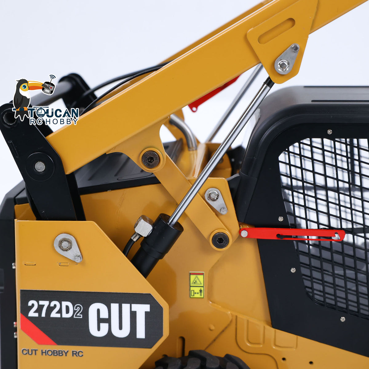 In Stock CUT RC Hobby 1/14 RC  Wheeled Skid-Steer Loader 272D2  3CH Valve Manual Quick Coupler Metal RTR