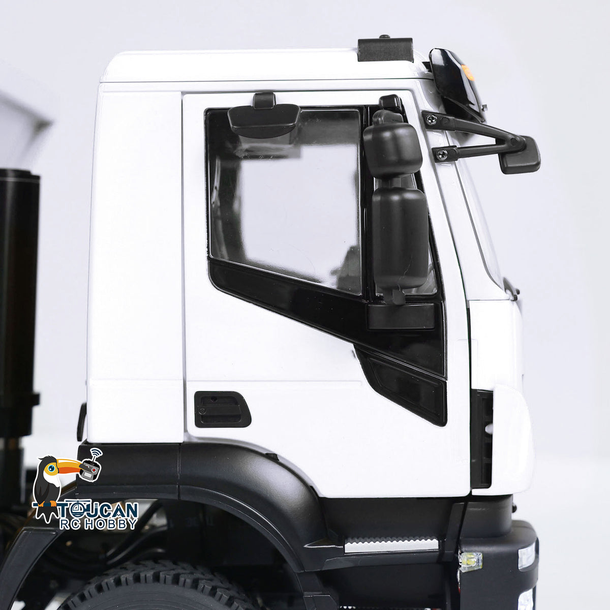 TOUCAN RC HOBBY MODOModel Metall 1/14 8x4 RC Muldenkipper ferngesteuertes hydraulisches LKW-Modell mit aufklappbarer Abdeckung, 2-Gang-Getriebe, LED-Beleuchtung und Soundsystem