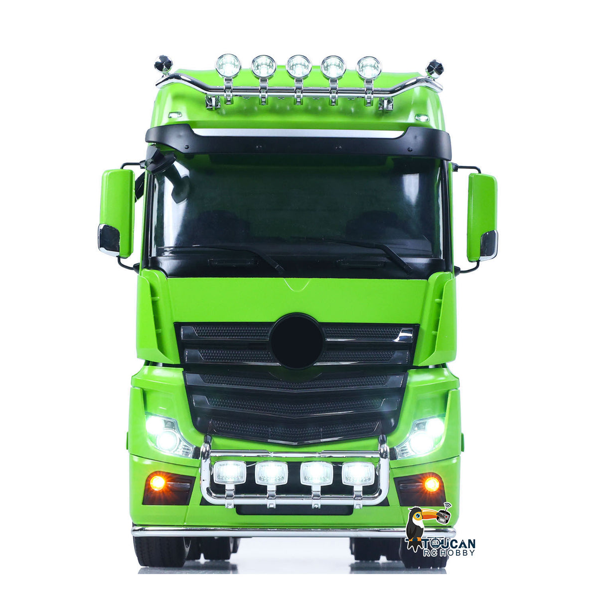 TOUCAN RC HOBBY HHRC 1/14 6*4 RC Tractor Truck 3363 Remote Control Lorry Car Model 540 Brushed Motor 60A ESC Openable Door Flysky I6S Radio RTR