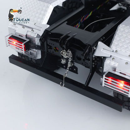 TOUCAN RC HOBBY LXY BZ4663 1/14 Metal 8x8 RC Tractor Truck PNP 3 Speed Transmission Differential Lock Axles Remote Winch ST8 Controller Light Sound for Model Collectors