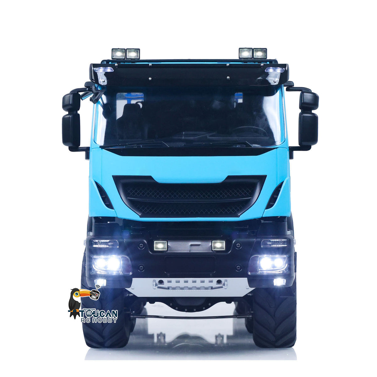 TOUCAN RC HOBBY MODO 1/14 Metal 8x8 RC Crawler Car PNP FlySky ST8 Radio Controller Light Sound System Electric Winch Differential Lock 2-speed gearbox for Enthusiast