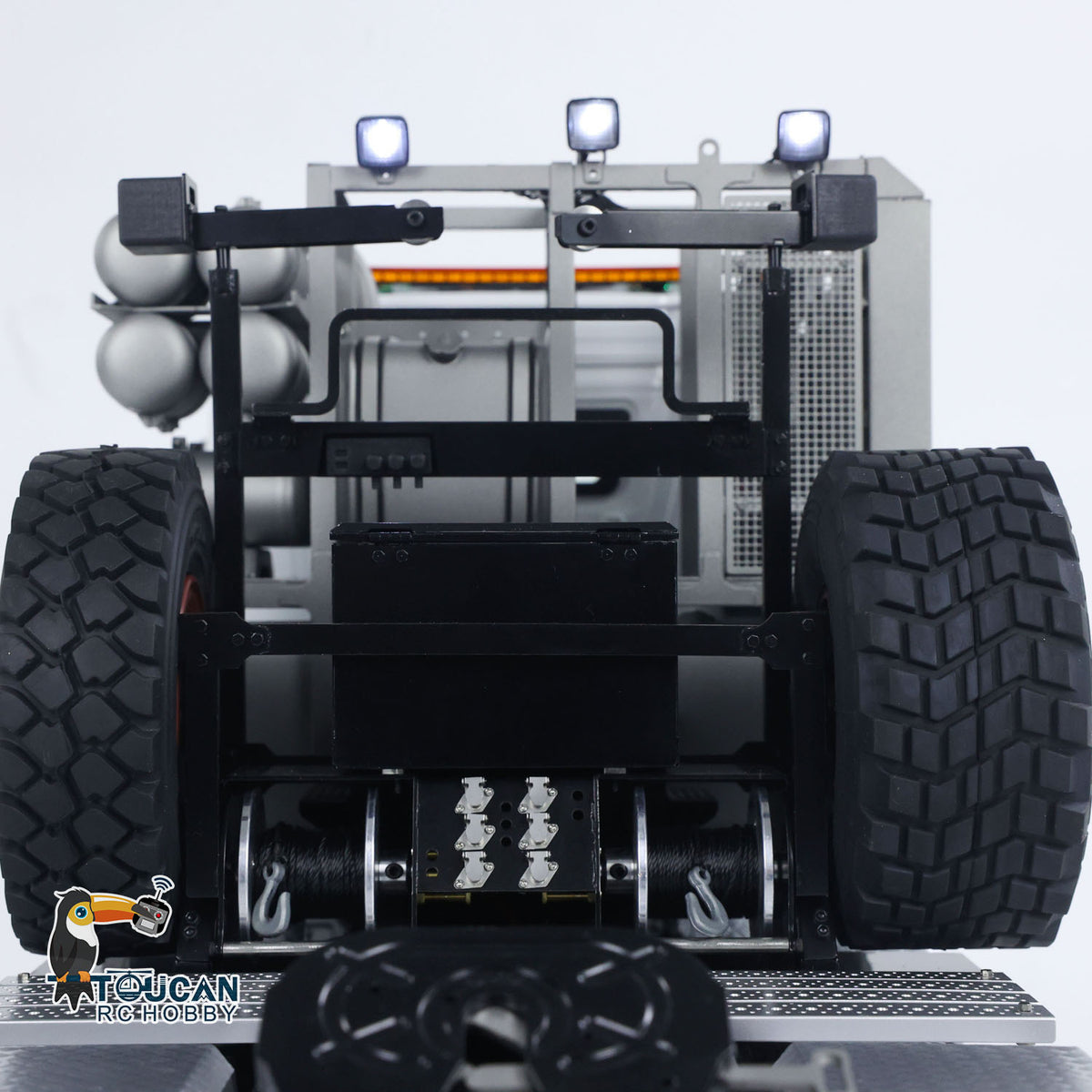 TOUCAN RC HOBBY LXY BZ4663 1/14 Metal 8x8 RC Tractor Truck PNP 3 Speed Transmission Differential Lock Axles Remote Winch ST8 Controller Light Sound for Model Collectors